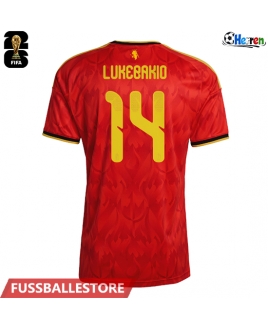 Günstige Belgien Dodi Lukebakio #14 Heimtrikot WM 2026 Kurzarm
